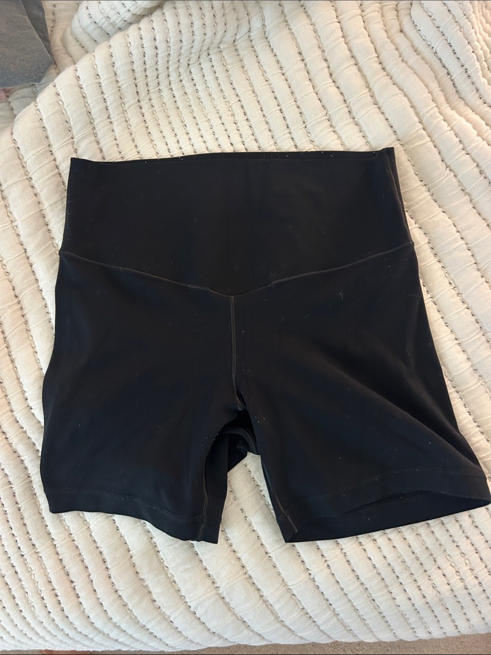aerie Black High-Rise Bike Shorts